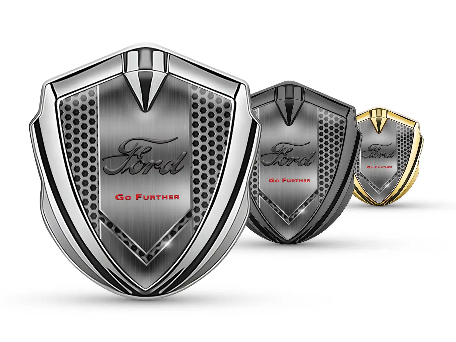 Ford 3D Emblem Abzeichen Max Stil Solides 3D Metall